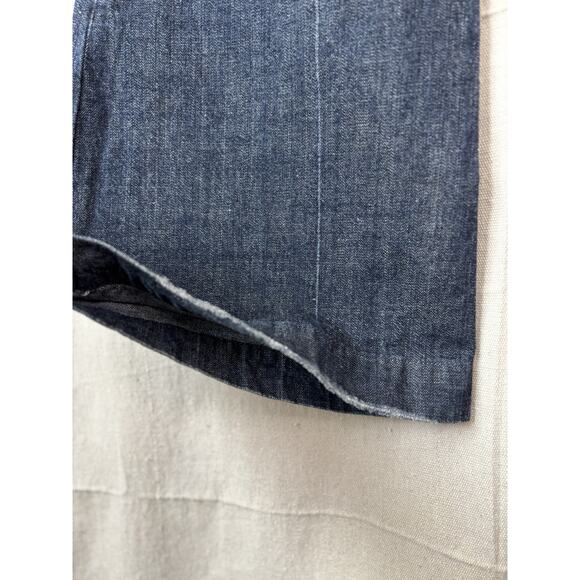 7 For All Mankind Western Cowgirl Flare Denim‎ Jeans Size 30 Dark Wash Cotton US - Picture 10 of 12